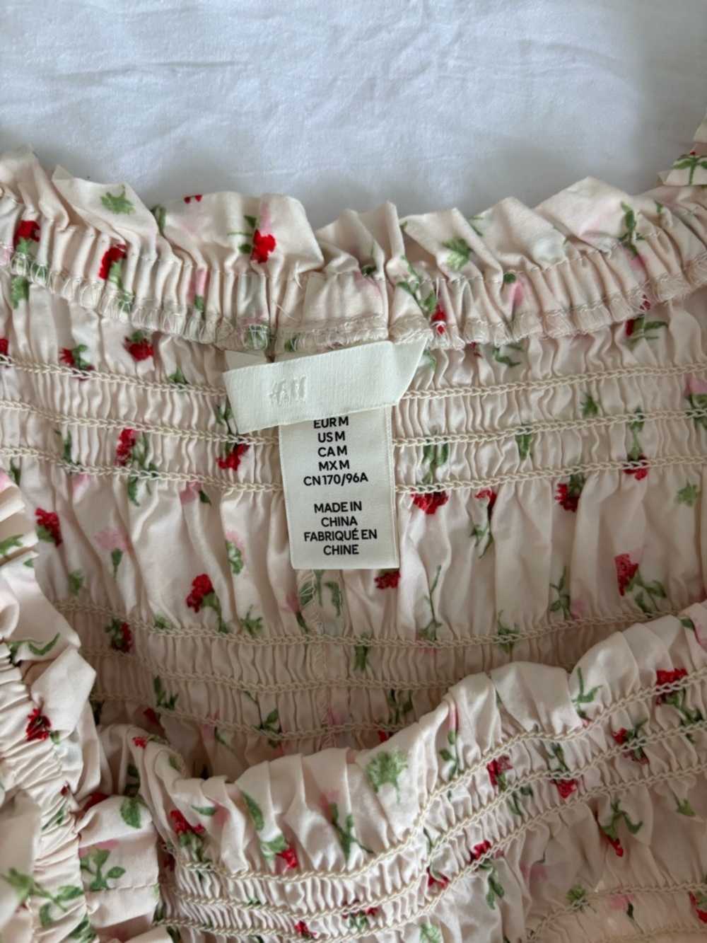 H&M Puff Sleeve Floral Dress - Picture 3 of 4